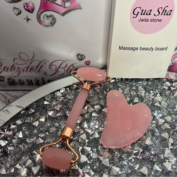 gua sha Other - GUA SHA stone set roller and massager tool beauty lymphatic drainage skincare